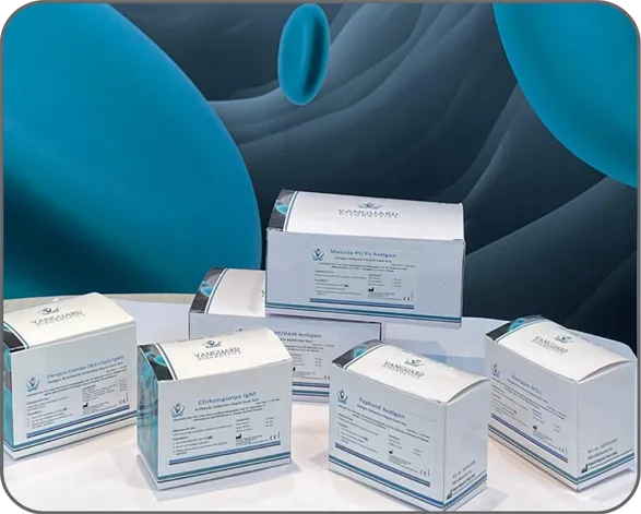 Rapid Card Test products – Malaria, Dengue, Chikungunya, Typhoid kits